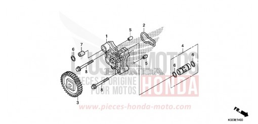 POMPE A HUILE CBR300RG de 2016